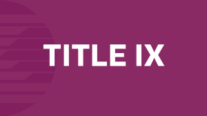Information on Title IX 