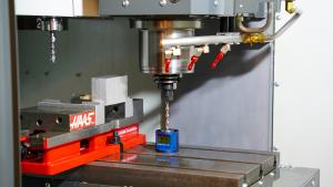 Photo of a CNC machine in action