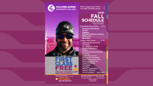 Image of the Fall printed CGCC schedule